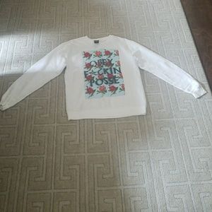 WHITE OBEY LONG SLEEVE